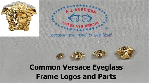 versace eyeglass frame replacement parts